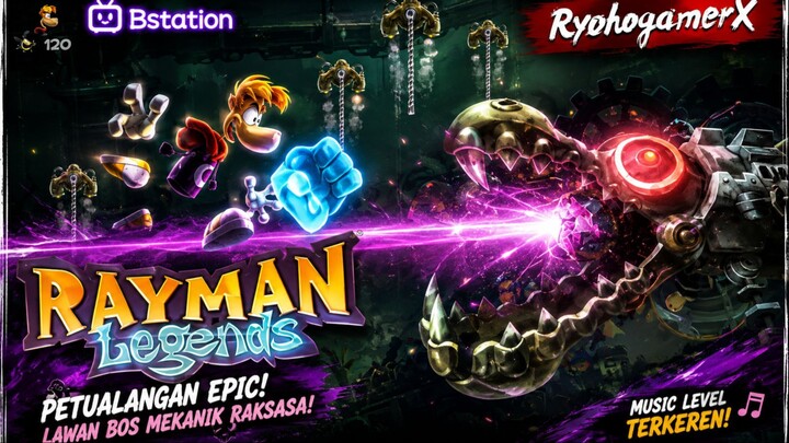 🔥 RAYMAN VS BOS MEKANIK RAKSASA! 💥 PETUALANGAN EPIC DIMULAI! | RAYMAN LEGENDS