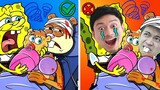 Spongebob Parody zero budget | Sorry Sandy 😥- Animation| Slime cat Parody Sad story