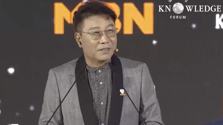 [Phụ đề tiếng Trung] Bài phát biểu của nhà sản xuất Lee Soo-man từ SM: Thế giới giải trí trong tương