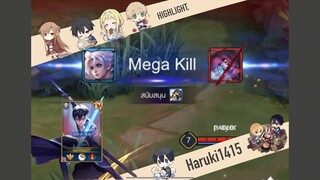 RoV : การเดินเกมของ Kirito Jungle เกมตาม ให้ชนะ เก็บ Mega Kill ดาเมจ49.5%!!!