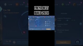 Freya Best Build 2024 #shorts #mlbb