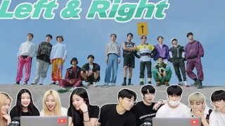 韩国AB舞团观看SEVENTEEN《Left & Right》MV的reaction视频