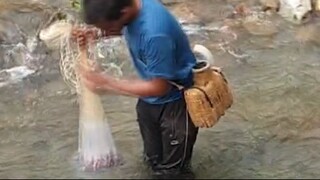 cast net fishing in Nepal | cast netting in Nepal | himalayan trout fishing |