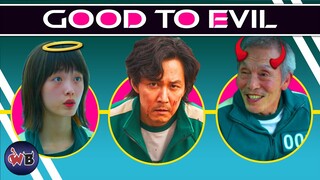 Squid Game Characters: Good to Evil