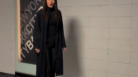 When walking in high heels, should you land on the ball of your foot first or your heel first?