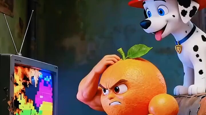 Chú chó đã nhường hết đồ ngon cho anh chàng cơ bắp cam rồi