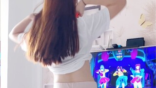 ❤Just Dance-7rings❤ไม่สามารถตื่นได้แต่พยายามสะบัดผมอย่างหนัก【Leiky】