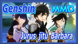 [Genshin, MMD] Karakter lain sudah menguasai jurus jitu Barbara?