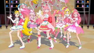【mmdプリキュア】キュアプレシャス＆キュアサマー＆キュアグレース＆キュアスター＆キュアエール＆キュアホイップ＆キュアミラクル＆キュアフローラでponponpon