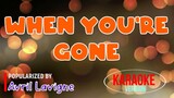 When You're Gone - Avril Lavigne | Karaoke Version 🎼