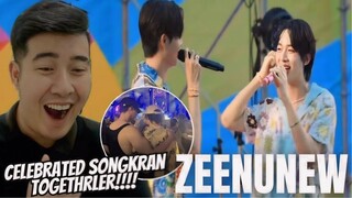 [REACTION] ZeeNuNew | CELEBRATES SONGKRAN TOGETHER!!! |  ZEE PRUK & NUNEW