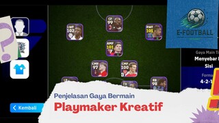 Penjelasan Gaya Bermain Playmaker Kreatif di eFootball Mobile 2025