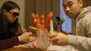 Asmr Mukbang: Valentine's Dinner -  Tortelloni, Oyster Mushrooms, Heart Shaped Tomatoes, Macarons