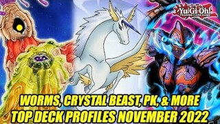 Worms, Crystal Beast, Phantom Knight, & More! Yu-Gi-Oh! Top Deck Profiles November 2022