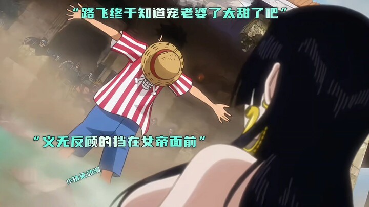 Akhirnya Luffy jadi bisa mengasihi istrinya!