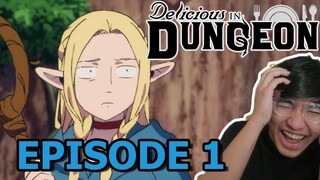 MARCILLE = AQUA ?! SHE'S TOO DAMN FUNNY !!! | Episode 1 | ️Dungeon Meshi REACTION