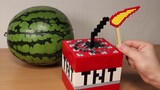 เลโก้ครัวทอดได้หรือไม่? เป่าเค้กแตงโมด้วย TNT [LEGO สต็อปโมชั่นแอนิเมชั่น]