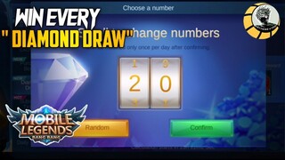 HOW TO WIN EVERY DIAMOND DRAW EVENT SECRET TIPS !! | Anything 4 you | Mobile Legends Bang Bang