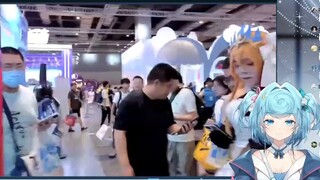 【تيان دو/بي دبليو جولة】وصلت إلى جناح PSP وسألت مباشرة عن معاملة المذيعين في المجتمع، ميمو الأعمى كيف