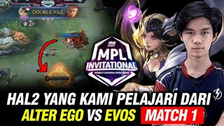 BEDAH GAMEPLAY - ALTER EGO vs EVOS MATCH 1 MPLI 2020 Mobile Legends