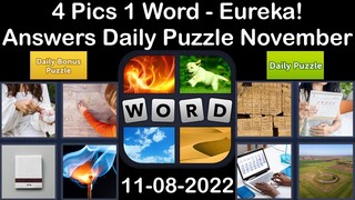 4 Pics 1 Word - Eureka! - 08 November 2022 - Answer Daily Puzzle + Bonus Puzzle