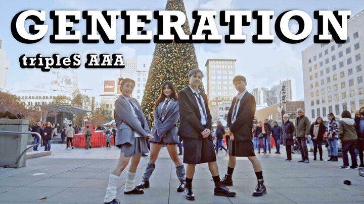 【tripleS】旧金山广场Generation一镜到底翻跳 第一次有这么多路人围观｜Kpop In Public