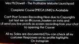 Wes McDowell Course The Profitable Website Launchpad Download