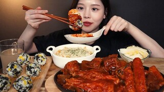 【Boki Sub Indo】Moon Bok-hee  Iga Babi Pedas, Keju, Kue Telur, Onigiri Suara Asli