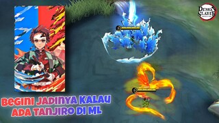 Begini Jadinya Kalau ada Skin Tanjiro di Mobile Legends 😱