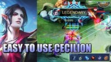 CECILION REVIEW - PROS AND CONS OF CECILION - BUILD, TALENT, SPELL AND GAMEPLAY - MLBB