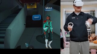 Versi VR dari penjelasan gaya pengasuh konfigurasi terjemahan real-time "Sword Art Online".