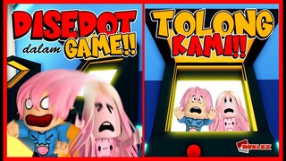 TOLONG!! AKU TERJEBAK DIDALAM MESIN GAME TERKUTUK!! Feat @MOOMOO Arcade Night Roblox Story