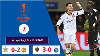 Kết quả Vòng 2 Cup Europa League 22/23. Bảng xếp hạng vòng 2