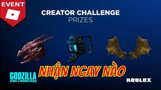 Hướng Dẫn Nhận 3 item EVENT GODZILLA CREATOR CHALLENGE QUIZ  ( Roblox)