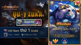 Cầm Acc Top.1 Grakk Quẩy Zuka Càn Quét Rank Cao Thủ 80 Sao Và Cái Kết QUADKILL