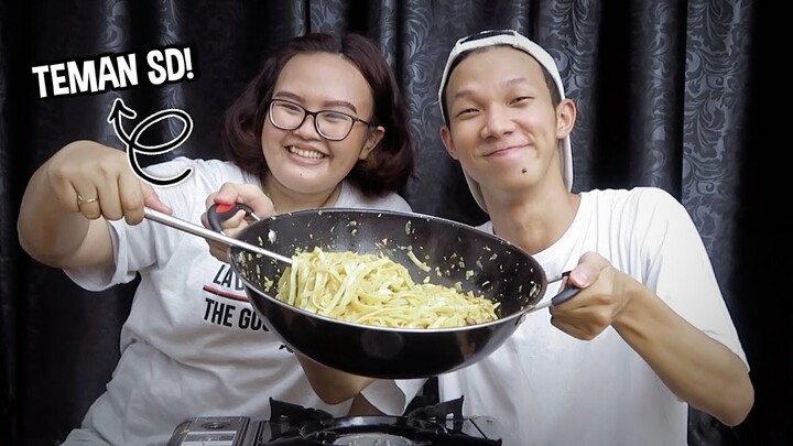 Masak Fettuccine Aglio Olio sama Teman SD!