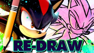 Why don't I like these Sonic 3D Models?... Shadow 'Fearless' Art Redraw