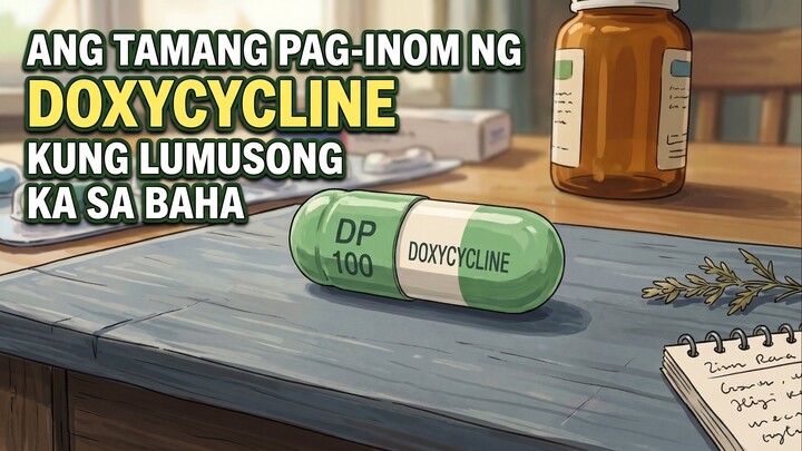 Mga Bawal at Tamang Pag-inom ng Doxycycline Matapos Lumusong sa Baha (TAGALOG ANIMATION VIDEO)