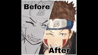 HOW TO DRAW KIBA INUZUKA DRAWING AND COLORING || LINE.ARTZ