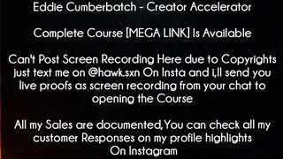 Eddie Cumberbatch Course Creator Accelerator download