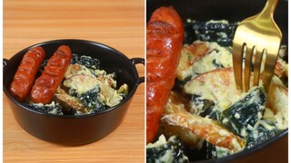空气炸锅炸一整头大蒜只是配料？但是真的好好吃啊