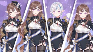 Cool and handsome military uniform elf big sister [model display]