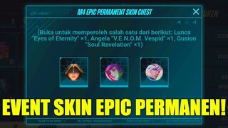 EVENT M4 EPIC PERMANENT SKIN CHEST! BURUAN LOGIN SEKARANG! - MLBB