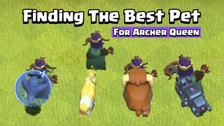 Finding The Best Pet For Archer Queen | Clash of Clans