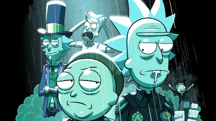 [MAD]Video Musik Karya Fan tentang <Rick and Morty> dan <In the City>