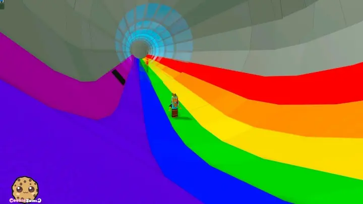 End of the Rainbow ? Following Colorful Rainbows + Tycoon Roblox Video Game