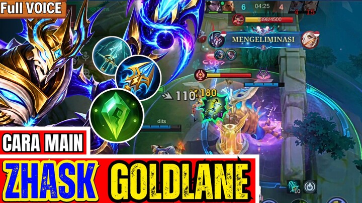 CARA MAIN ZHASK GOLD LANE GAK MATI MATI 2026 || BEST BUILD ZHASK 2026. MLBB