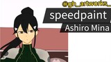 (speedpaint)MINA ASHIRO di ibispaint