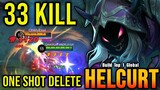 33 Kills!! Helcurt Build for One Shot Delete - Build Top 1 Global Helcurt ~ MLBB