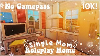 No Gamepass Budget Single Mom Roleplay Home I 10k I - Speedbuild and Tour - iTapixca Builds